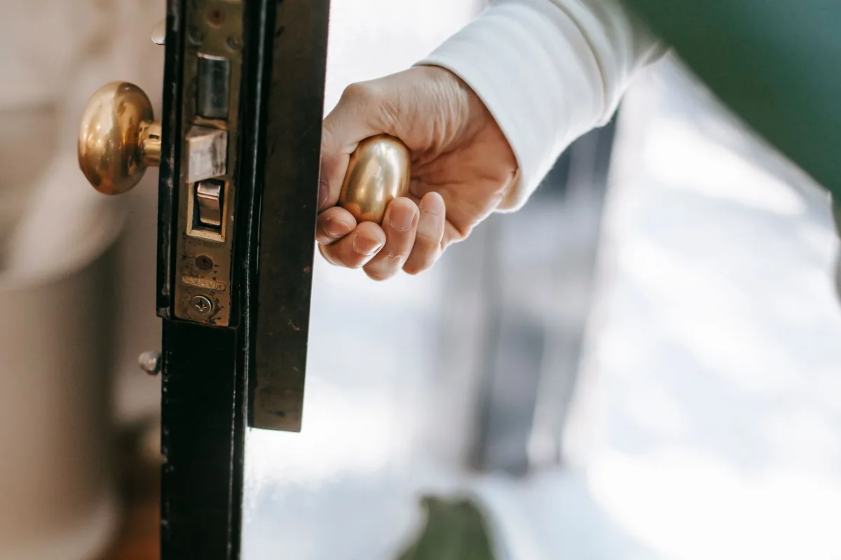 Biohazard cleanup technician in protective equipment, Nooksack, WA